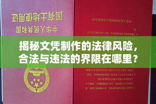 千阳揭秘文凭制作的法律风险，合法与违法的界限在哪里？